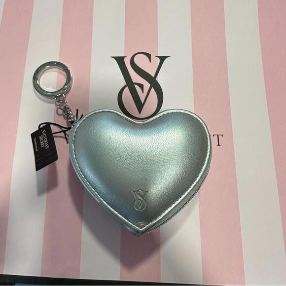 Victoria’s Secert Heart Pouch Keychain - Picture 2 of 2